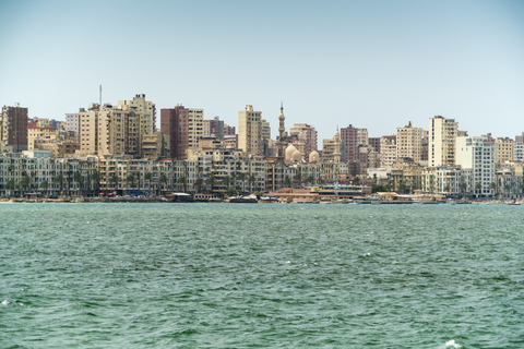 Afrika, Ägypten, Mittelmeer an der Küste von Alexandria, lizenzfreies Stockfoto