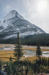 Kanada, British Columbia, Rocky Mountains, Mount Robson Provincial Park, Fraser-Fort George H, Mist Glacier, Robson River - GUSF00354