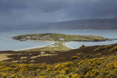 Scenic view of Badcall Bay, Sutherland, Scotland - CAIF07509