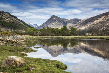 Highlands mountains over Loch Linnhe, Argyll, Scotland - CAIF07550