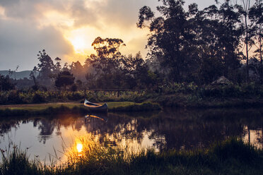 Sonnenuntergang über dem ruhigen Dschungel, Madagaskar - CAIF07606