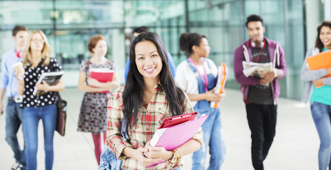 University students stock photo