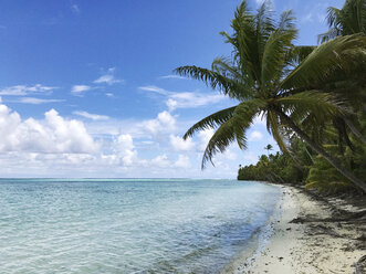 Tranquil view of sea against cloudy sky - CAVF04279