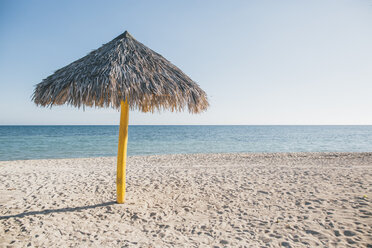 Kuba, Sonnenschirm am Playa Ancon - GUSF00542