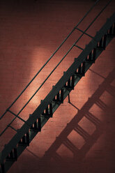 Ladder against brick wall - CAVF04586