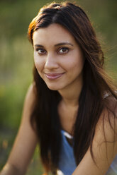 Portrait of woman on field - CAVF04640