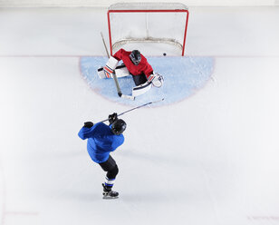 Eishockeyspieler schießt ein Tor - CAIF11160