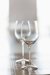 Close up two empty wine glasses - CAIF13364