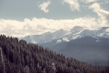 Snowcapped mountains against sky - CAVF06178