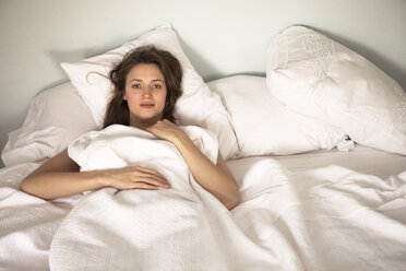 Photo of Woman Lying in Bed Stock Image - Image of foreplay