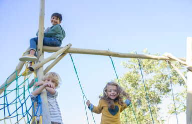 Children playing on play structure - CAIF17470