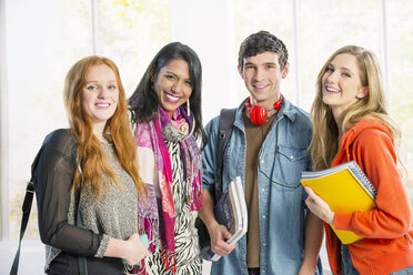 Portrait of smiling college students - CAIF17646