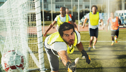 Goalie training on soccer field - CAIF17990