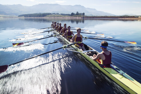 Ruderteam rudert auf dem See - CAIF18626