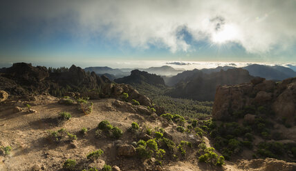 Spain, Canary Islands, Gran Canaria, view from Roque Nublo - STCF00427