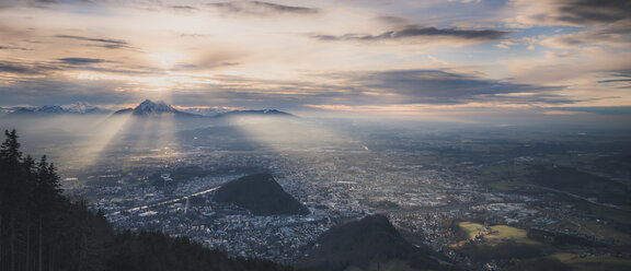 Austria, Salzburg, cityscape as seen from Gaisberg - STCF00463