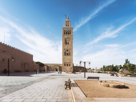 Marokko, Marrakesch, Djami Al Fina, Koutoubia-Moschee - TAMF00956