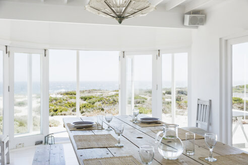 Dining room overlooking ocean - CAIF18886