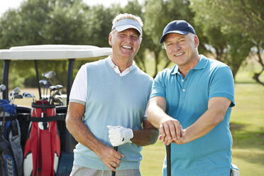 Senior men on golf course - CAIF19540