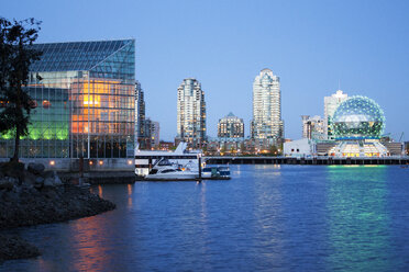 View of cityscape against clear sky - CAVF11474