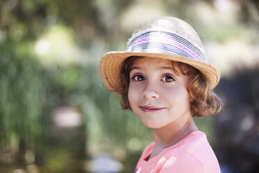 Portrait of girl wearing hat - CAVF11725