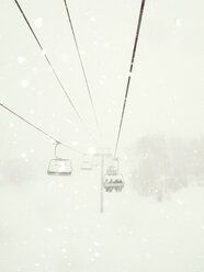Ski lift during snowfall - CAVF12490