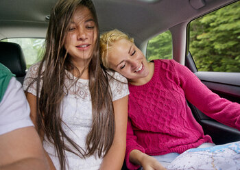 Friends traveling in car - CAVF13738