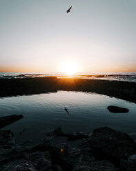 Scenic view of sea against sky during sunset - CAVF15451