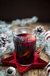 Mulled wine and christmas decoration - LVF06806