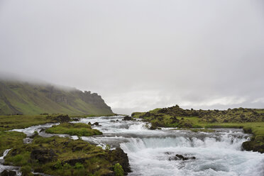 River flowing on mountain against sky - CAVF16269