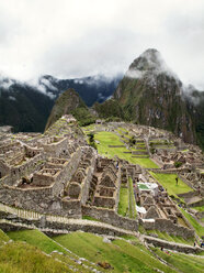 Scenic view of Machu Picchu with Huayna Picchu peak - CAVF17478