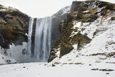 Idyllic view of Skogafoss Waterfall during winter - CAVF18004