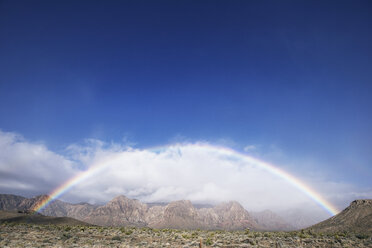Doppelter Regenbogen über dem Red Rock Canyon National Conservation Area - CAVF18260