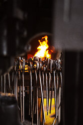 Various metallic tongs against fire in factory - CAVF24127