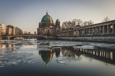 Germany, Berlin, view to Berliner Cathedral at twilight - KEBF00759