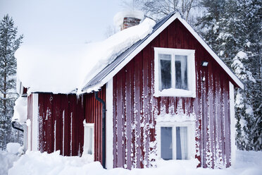 Mit Frost bedeckte Blockhütte - FOLF00009