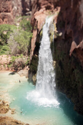 High angle view of Havasu Falls at Grand Canyon National Park - CAVF25167