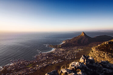 Scenic view of mountains and sea seen from Table Mountain - CAVF25540