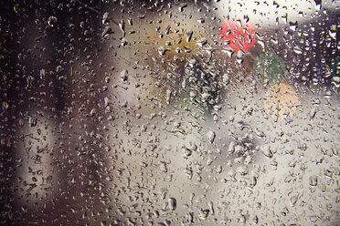 Full frame shot of wet glass window - CAVF26247