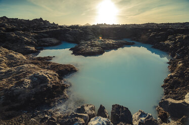 Iceland, artificial lake near geothermal area Blue Lagoon - STCF00548