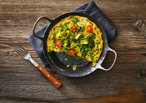 Avocado Frittata stock photo