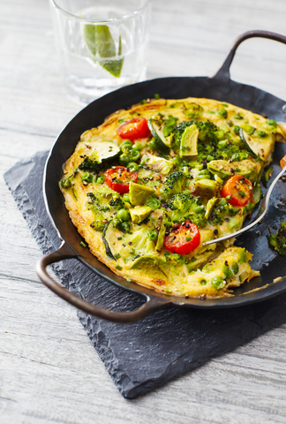 Avocado Frittata stock photo