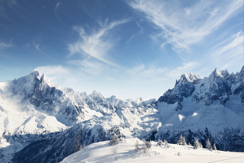 Landschaftliche Aussicht auf die Berge im Winter - FOLF00636