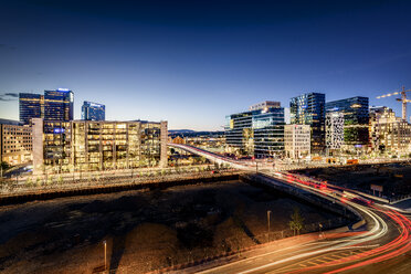 View of Oslo cityscape in night - FOLF00893