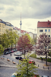 Erhöhte Ansicht einer Wohnstraße - FOLF00904