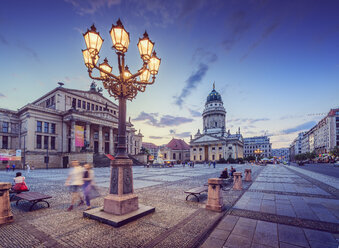 Illuminated lantern on city square - FOLF00953