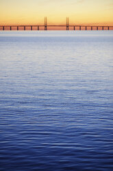 Remote bridge over strait at sunset - FOLF01053