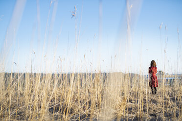 Young woman standing in field - FOLF01618