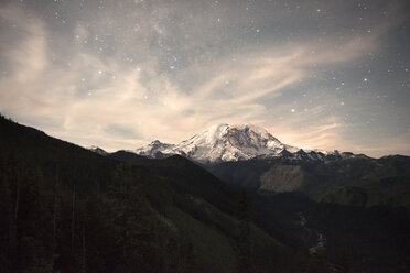 Scenic view of mountains at North Cascades National Park against sky - CAVF30059