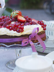 Mit frischen Beeren belegte Torte - FOLF02816